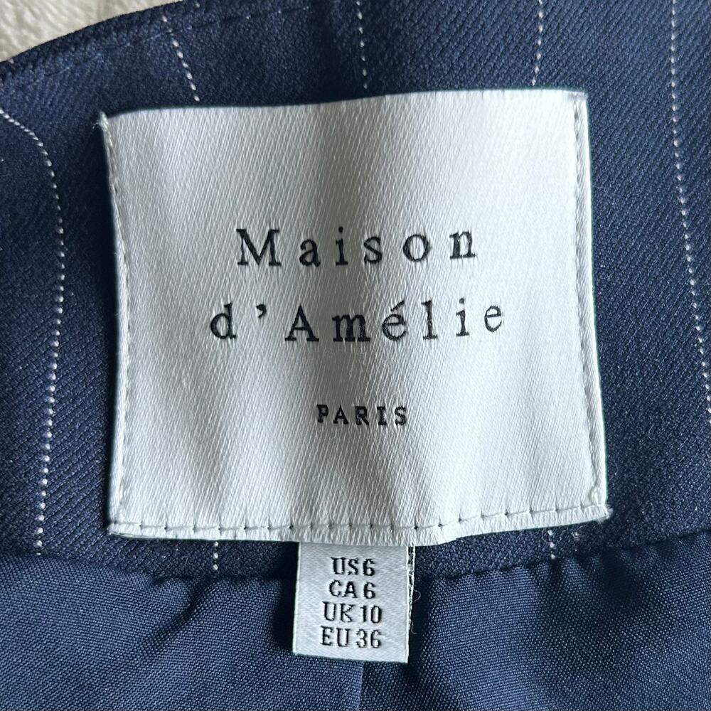 Navy Pinstripe Vest Size 6 - Picture 11 of 11